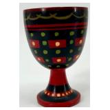 Collection of Vintage Eastern European Folk Art Decor Items including Ukrainian