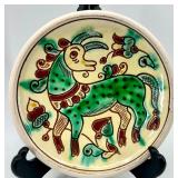Collection of Vintage Eastern European Folk Art Decor Items including Ukrainian