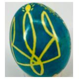 Set of 6 Hand-Painted Ukrainian Pysanky Easter Eggs #13