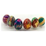 Set of 6 Handcrafted Ukrainian Pysanky Decorated Eggs #14