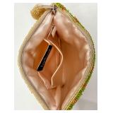 Set of 2 Beaded Indeed Wristlet Clutch Bags with Floral and Geometric Designs