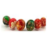 Set of 6 Handcrafted Ukrainian Style Pysanky Easter Eggs #15