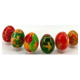 Set of 6 Hand-Painted Ukrainian Pysanky Easter Eggs #16