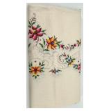 Collection of Ukrainian NOS Vintage Hand Embroidered Table Linens with Floral and Folk Designs
