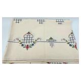 Collection of Ukrainian NOS Vintage Hand Embroidered Table Linens with Floral and Folk Designs