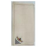 Collection of Ukrainian NOS Vintage Hand Embroidered Table Linens with Floral and Folk Designs