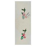 Heritage Lace Tablecloth with Hummingbird and Floral Embroidery