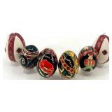 Set of 6 Handcrafted Ukrainian Pysanky Eggs #18