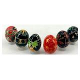 Set of 6 Hand-Painted Decorative Ukrainian Pysanka Eggs #19