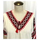 Set of 3 Traditional Eastern European Ukrainian Embroidered Blouses and Dress