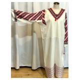 Set of 3 Traditional Eastern European Ukrainian Embroidered Blouses and Dress