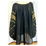 Set of 3 Traditional Eastern European Ukrainian Embroidered Blouses and Dress