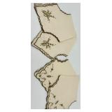 Handmade Madeira Embroidered Tablecloth with Matching Napkins Set