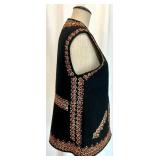 Set of 2 Ukrainian Wool Vests with Traditional Embroidery