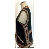 Set of 2 Ukrainian Wool Vests with Traditional Embroidery