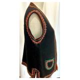 Set of 2 Ukrainian Wool Vests with Traditional Embroidery