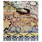 Royal 63" x 92" Embroidered Rayon and Spun Rayon Tapestry, Made in Spain