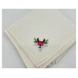 Collection of Vintage Embroidered Table Linens and Napkins