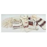Set of Vintage Embroidered Aprons and a lace hair comb