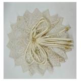 Set of Vintage Embroidered Aprons and a lace hair comb