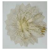 Set of Vintage Embroidered Aprons and a lace hair comb