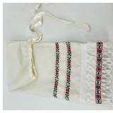 Set of Vintage Embroidered Aprons and a lace hair comb