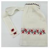 Set of Vintage Embroidered Aprons and a lace hair comb