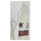 Set of Vintage Embroidered Aprons and a lace hair comb