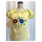 Set of 3 Vintage Embroidered Ethnic Folk Tops and Vest