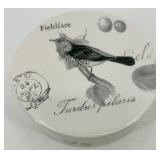 Bird Theme Decor Lot: Trinket Boxes, Westmoreland Blue Glass Bird, Mikasa Dish