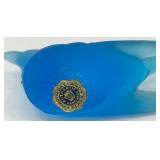Bird Theme Decor Lot: Trinket Boxes, Westmoreland Blue Glass Bird, Mikasa Dish