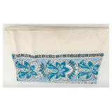 Set of 2 Colorful Cotton Tablecloths with Floral and Geometric Patterns
