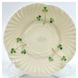 Belleek Harp Shamrock Pattern Set of 10 Cups and 10 Saucers