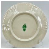Belleek Harp Shamrock Pattern Set of 10 Cups and 10 Saucers