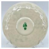 Belleek Basketweave Shamrock Pattern Irish Porcelain Tea Set
