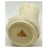 Set of 3 Belleek Irish Porcelain Shamrock Vases