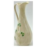 Belleek Ireland Harp Shamrock Porcelain Collection - Pitcher, Trinket dishes, Bell and Plates