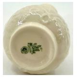 Belleek Ireland Porcelain Vase and Pitcher with Shamrock Motif