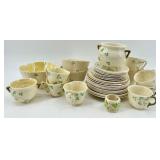Belleek Harp Shamrock Pattern Irish Porcelain Dinnerware Collection