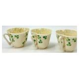 Belleek Harp Shamrock Pattern Irish Porcelain Dinnerware Collection
