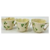 Belleek Harp Shamrock Pattern Irish Porcelain Dinnerware Collection
