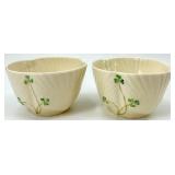 Belleek Harp Shamrock Pattern Irish Porcelain Dinnerware Collection