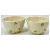 Belleek Harp Shamrock Pattern Irish Porcelain Dinnerware Collection