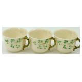 Belleek Harp Shamrock Pattern Irish Porcelain Dinnerware Collection