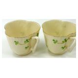 Belleek Harp Shamrock Pattern Irish Porcelain Dinnerware Collection