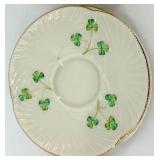 Belleek Harp Shamrock Pattern Irish Porcelain Dinnerware Collection