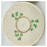 Belleek Harp Shamrock Pattern Irish Porcelain Dinnerware Collection