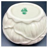 Belleek Lotus Pattern Irish Porcelain Tea Set with Cups, Plates, Creamer, and Sugar Bowl