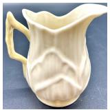 Set of Belleek Lily Pattern Creamer, Sugar Bowl, and 6 Bowls
