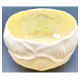 Set of Belleek Lily Pattern Creamer, Sugar Bowl, and 6 Bowls